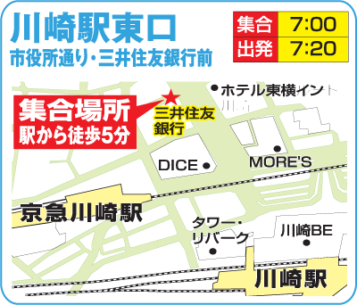 川崎駅集合場所MAP